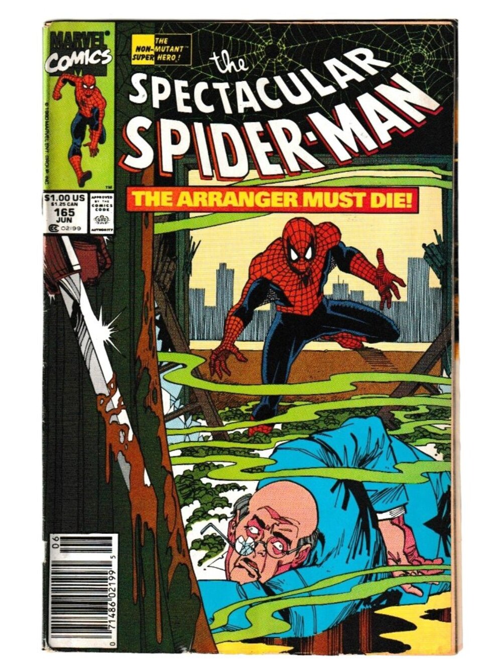 Vintage Marvel Spectacular Spider-Man #165 The Arranger Must Die | Reader's Copy